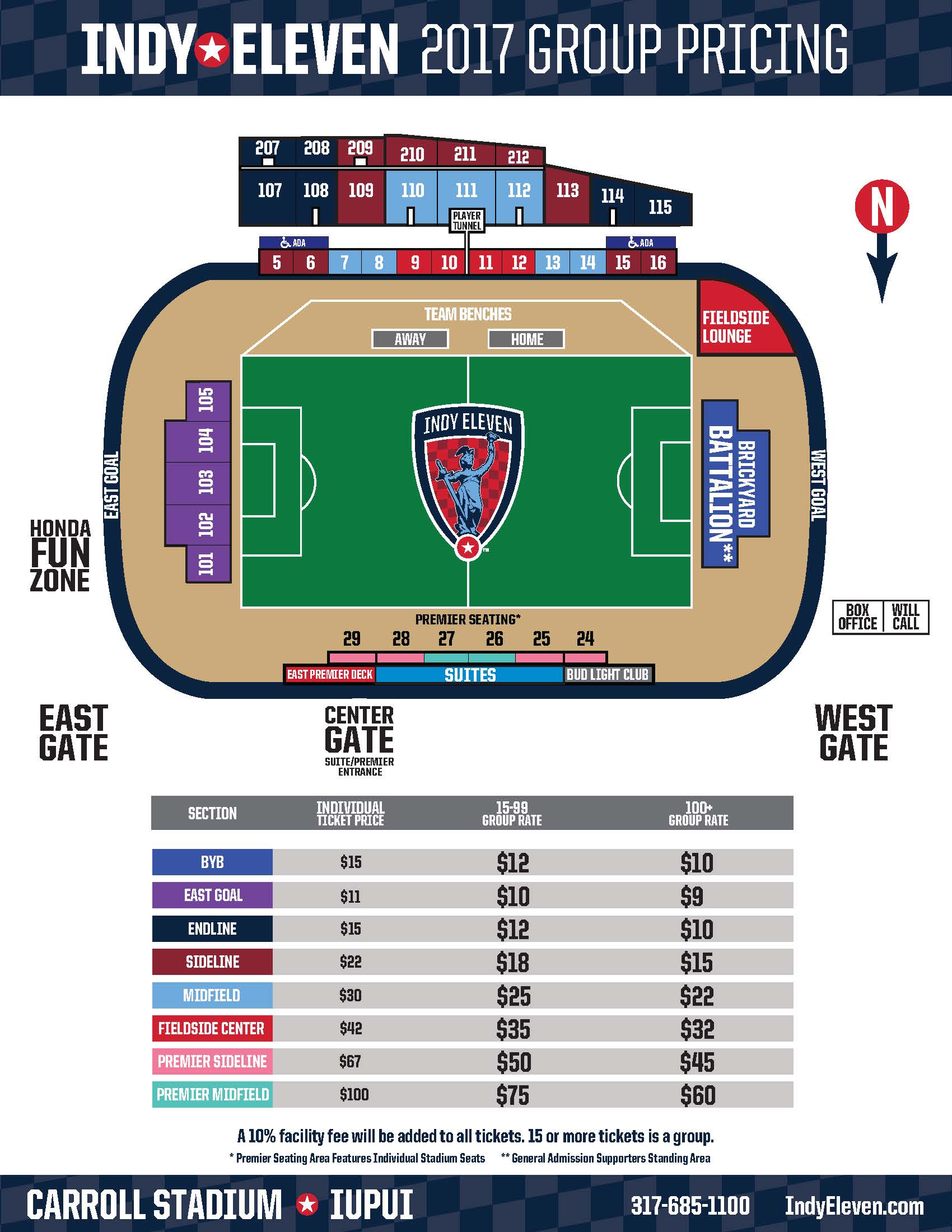 Indy Eleven Seating Chart